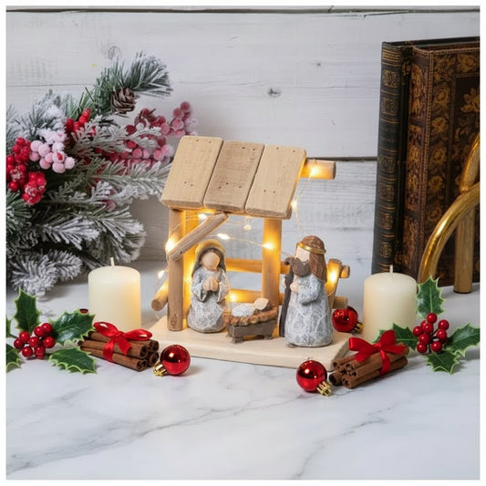 Rustic Nativity Scene