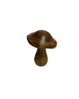Hand-Carved Wooden Mushroom Décor