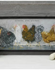 Gather, Eat, Repeat Chickens Wood Wall Decor