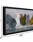 Gather, Eat, Repeat Chickens Wood Wall Decor