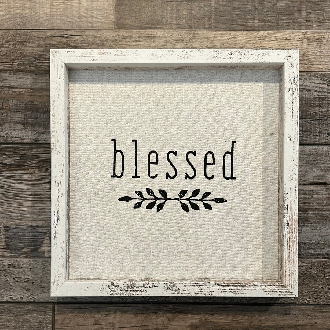 Blessed Wooden Framed Sign