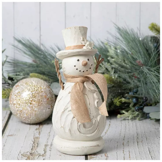 Rustic Snowman Figurine