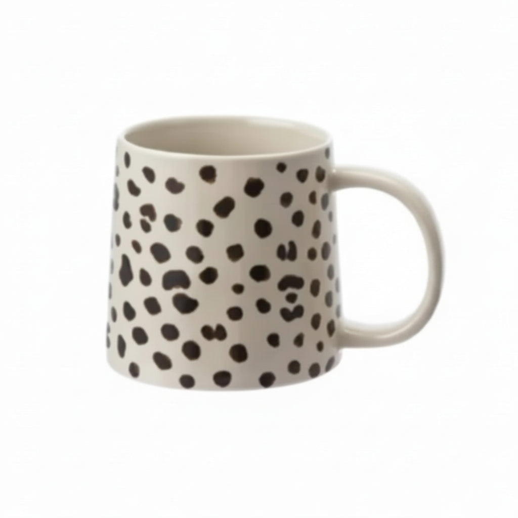Stoneware Mug With Animal Print Decal