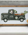 Laundry Service Cow Truck Wood Wall Decor