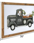 Laundry Service Cow Truck Wood Wall Decor