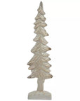 White Glitter Wood Tree