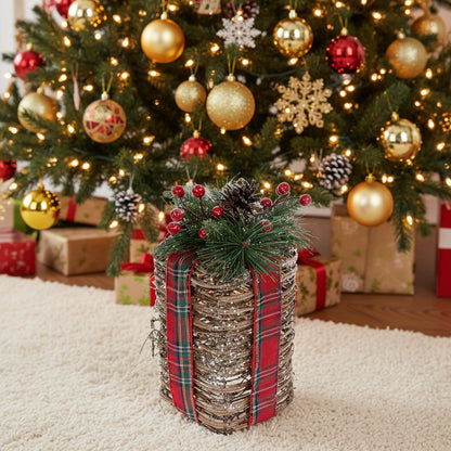 Rustic Grapevine Christmas Gift Décor