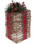 Rustic Grapevine Christmas Gift Décor