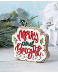 Merry & Bright Layered Tabletop Sign