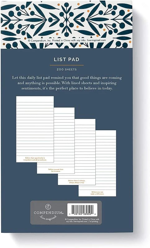 Compendium List Pad