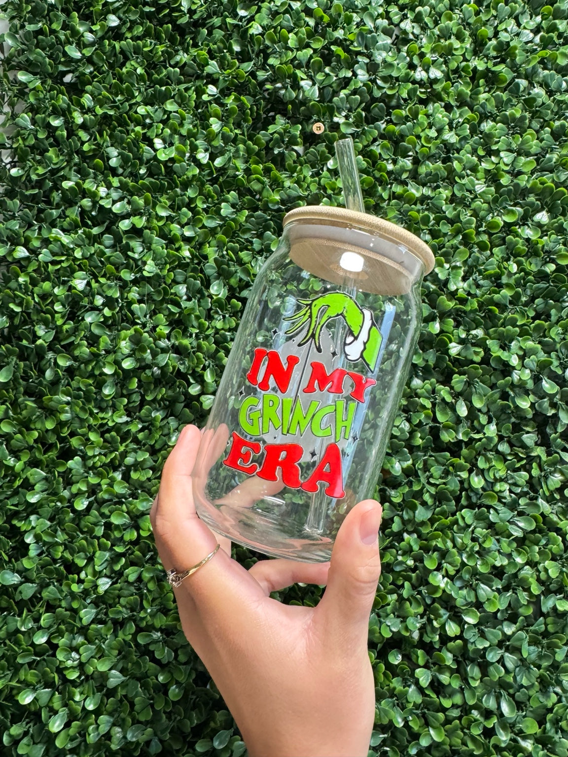 🌿 16oz Glass Can Cups – Multiple Designs Available