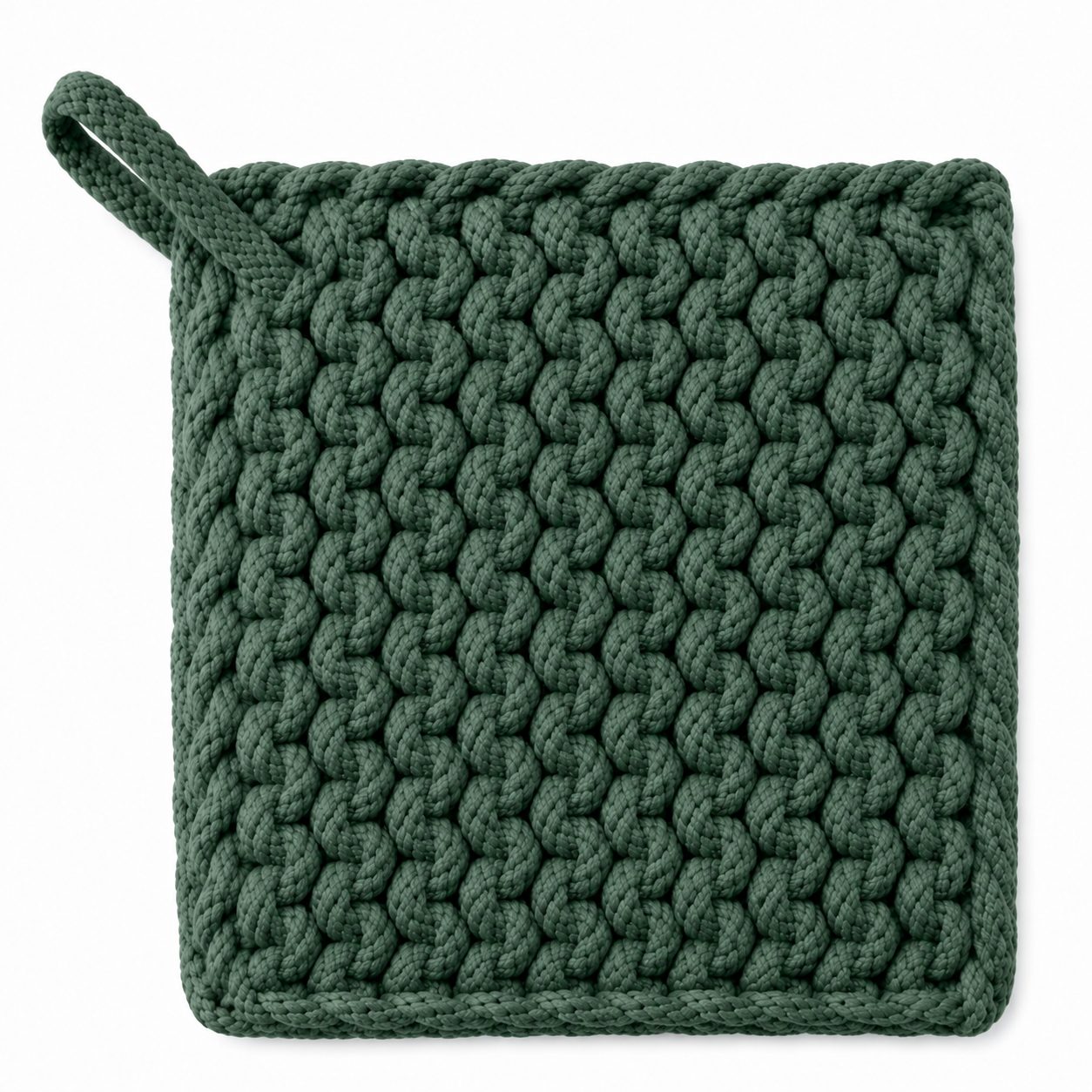 Square Cotton Crochet Pot Holder