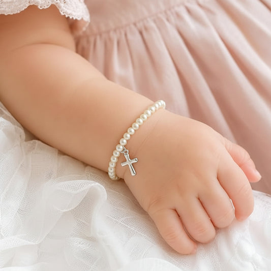 Mud Pie Silver Cross Bracelet
