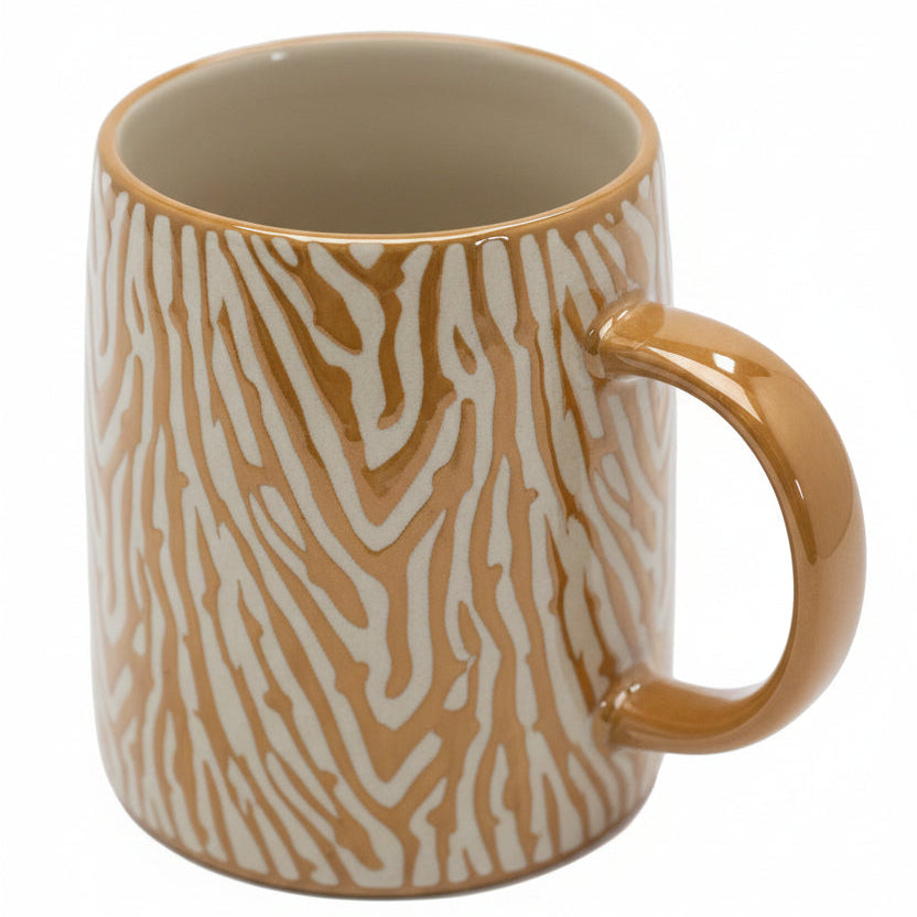 Stoneware Mug With Animal Print Decal