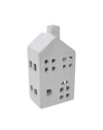 Festive White Ceramic Tealight House