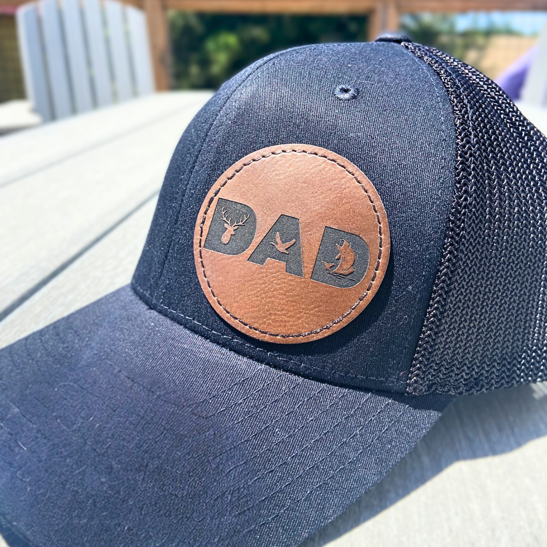 Custom Engraved Leather Hat