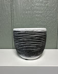 Small Black and White Pots