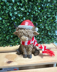 Holiday Highland Cow Figurines – Sold Individually