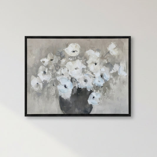Floral Beaded Framed Wall Art