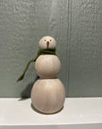 Wood-Like Handcrafted Snowman