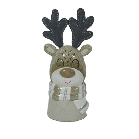 Ceramic Christmas Reindeer Figurine