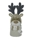 Ceramic Christmas Reindeer Figurine