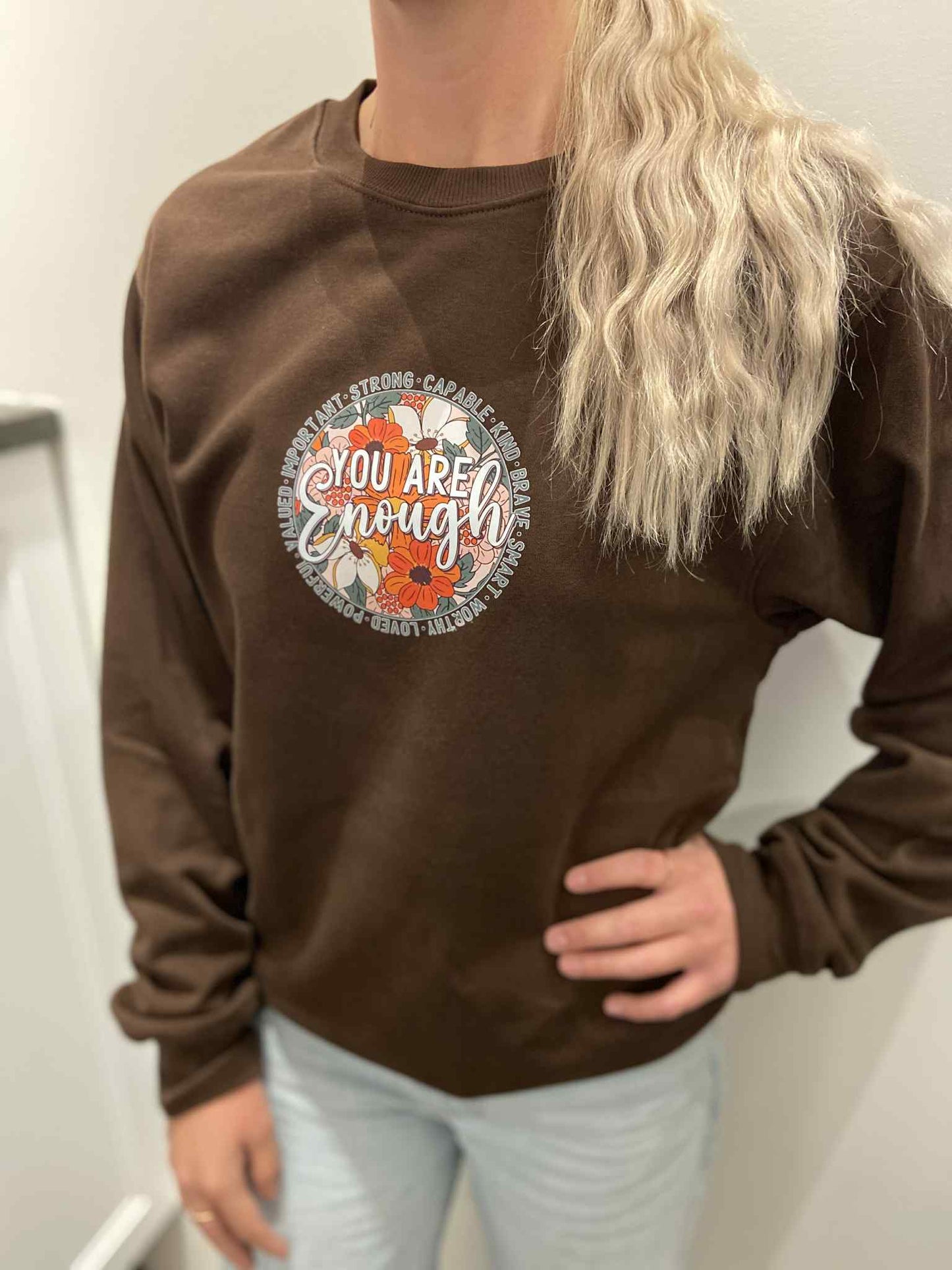 🌻 You Are Enough Crewneck — KOI Element
