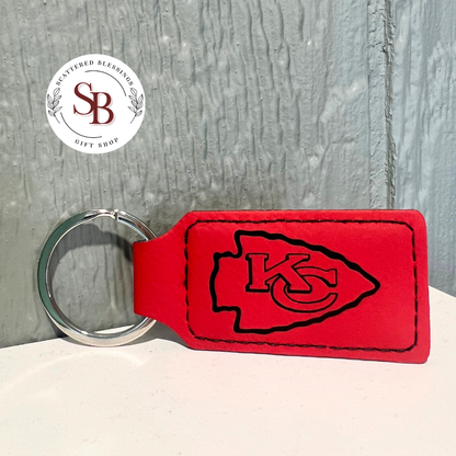 Leather Back Pack/Key Tag