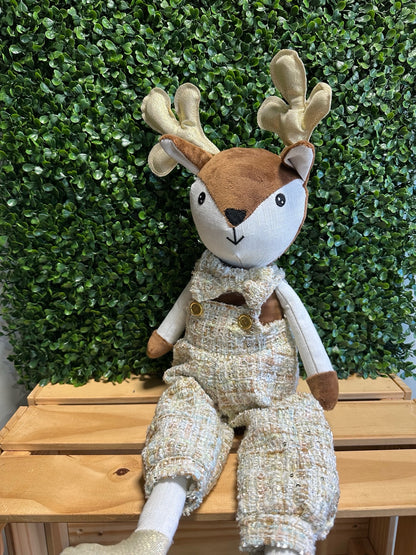 Plush Sitting Reindeer