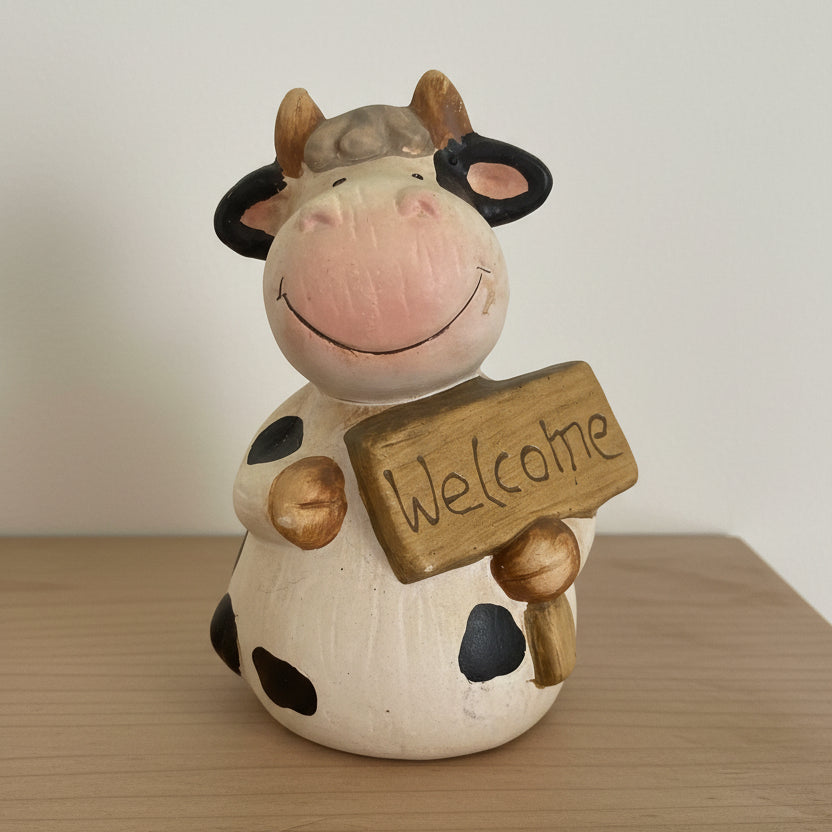 Cow Welcome Figurine