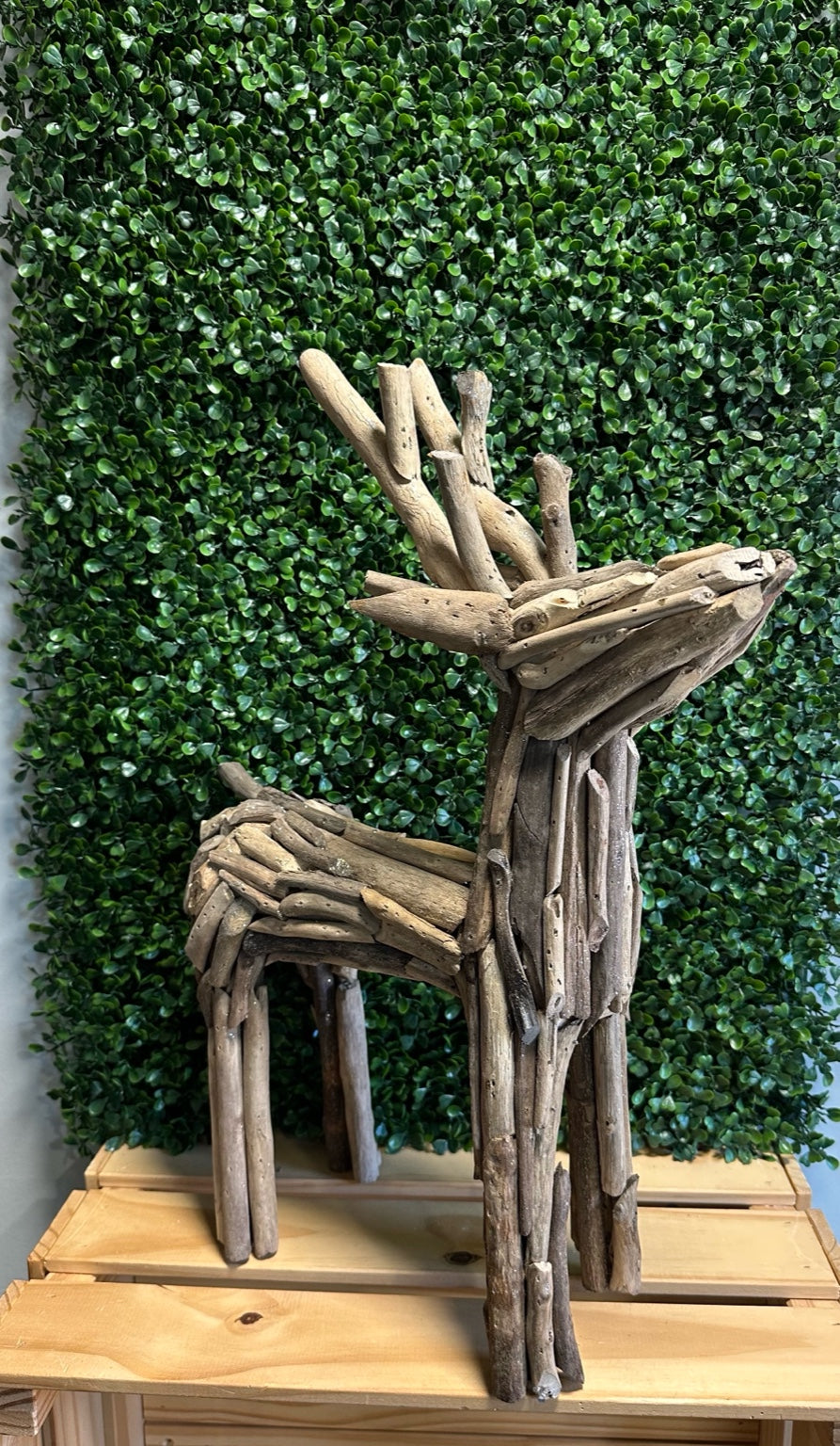 Driftwood Reindeer Sculpture