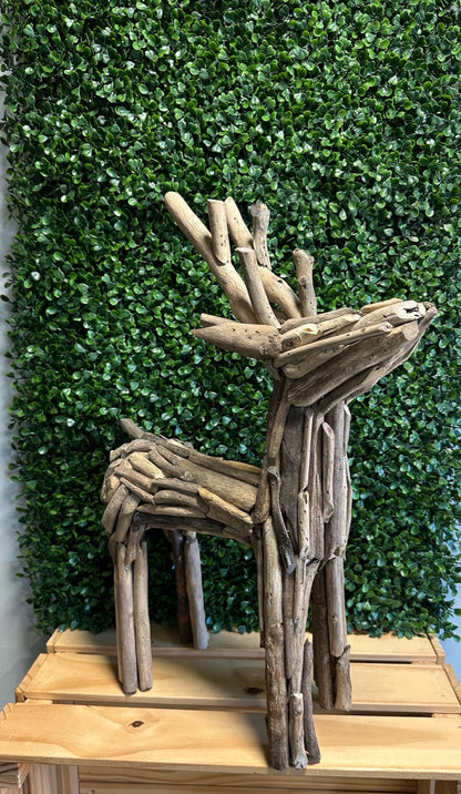 Driftwood Reindeer Sculpture
