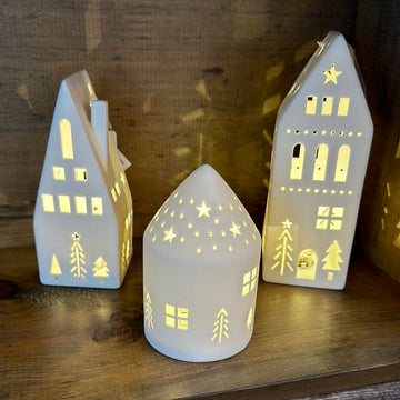 Festive Light Up Houses