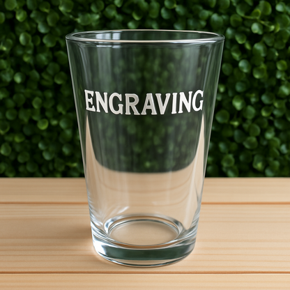 Classic Pint Glass with Custom Engraving