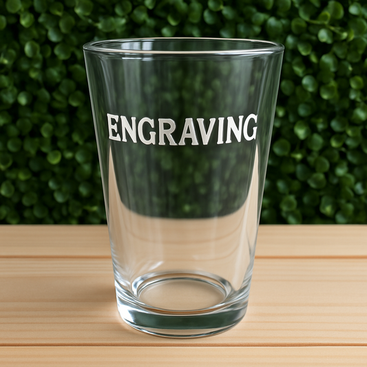 Classic Pint Glass with Custom Engraving