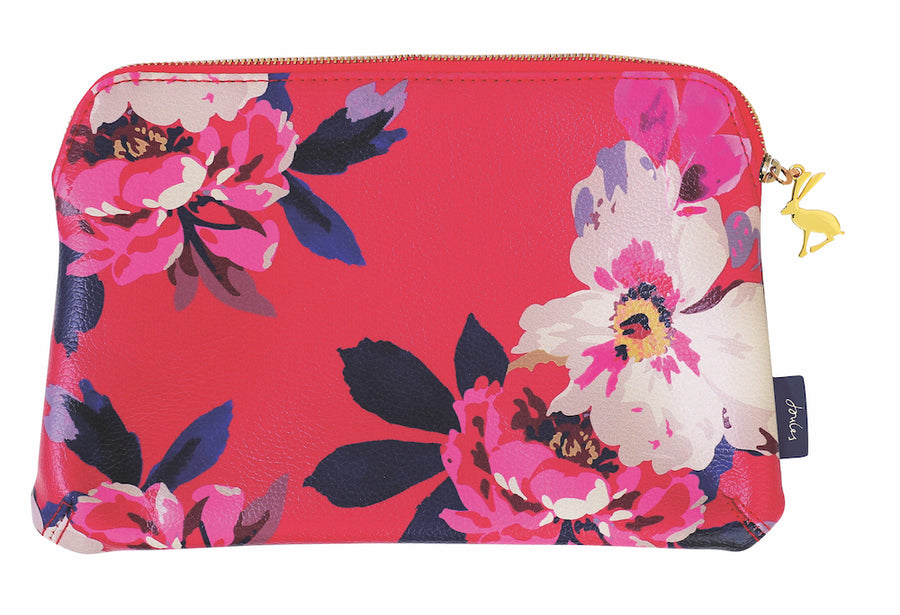 Bloom Floral Print Medium Zip Pouch by Joules