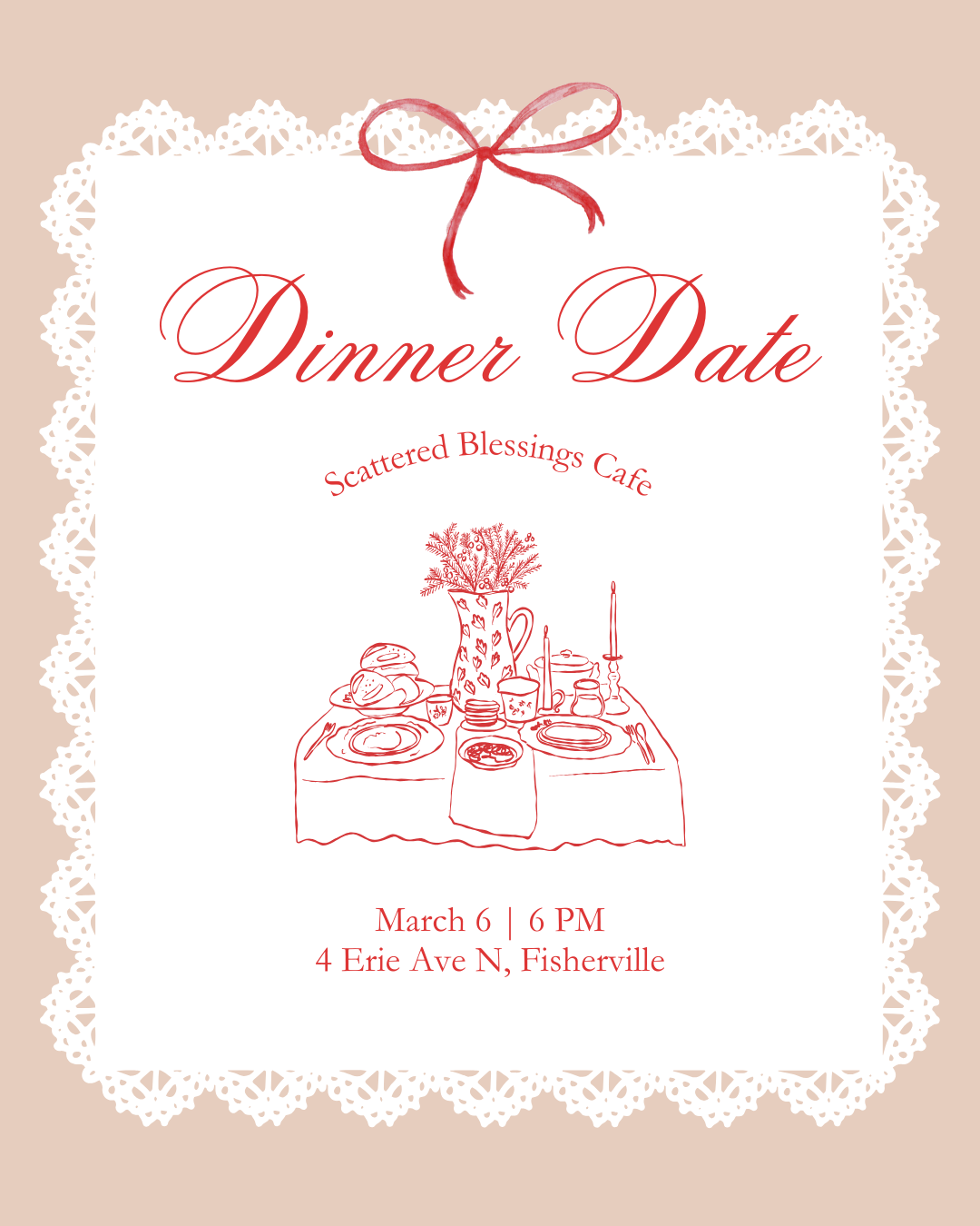 Dinner Date At Scattered Blessings Cafe