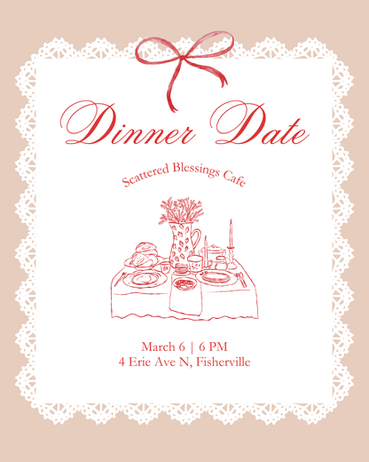Dinner Date At Scattered Blessings Cafe