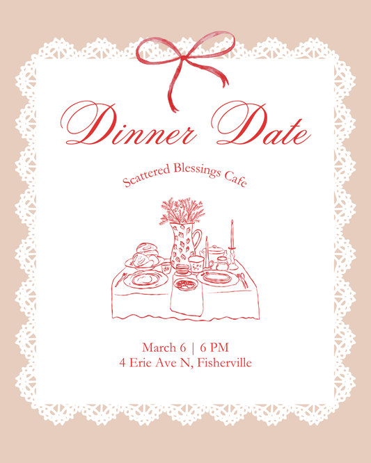 Dinner Date At Scattered Blessings Cafe