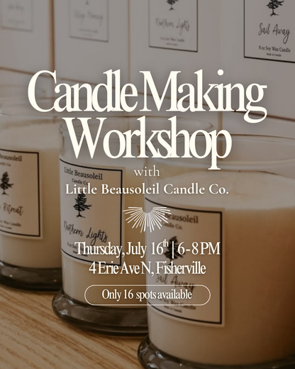 Candle Making Workshop- Thursday, July 16th