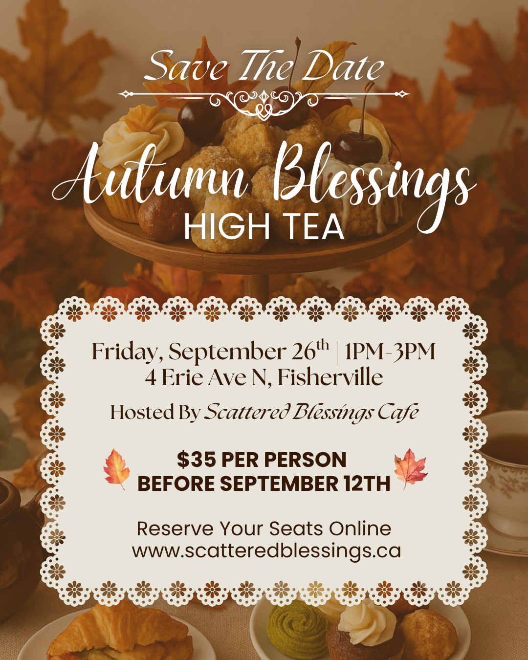 Autumn Blessings: High Tea Event