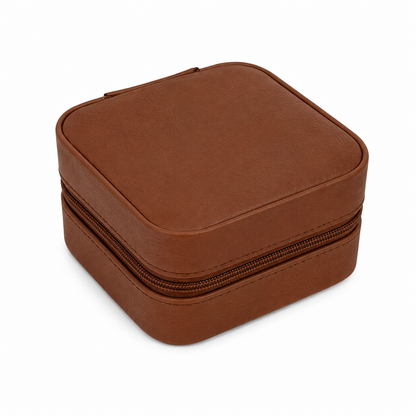 Leather Travel Jewelry Boxes - Customizable