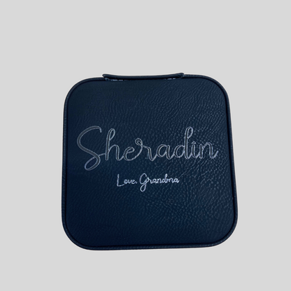 Leather Travel Jewelry Boxes - Customizable