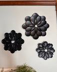 Set of 3 Metal Flowers – Rustic Home & Garden Décor