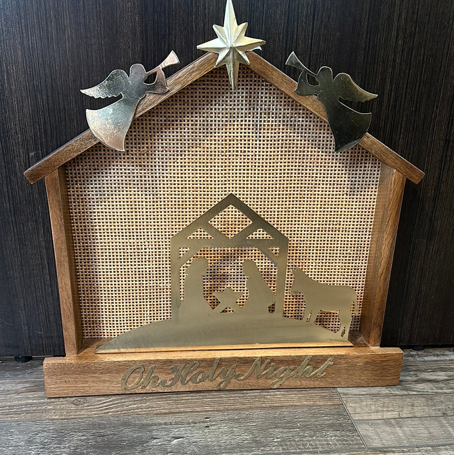 Oh Holy Night Wooden Sign