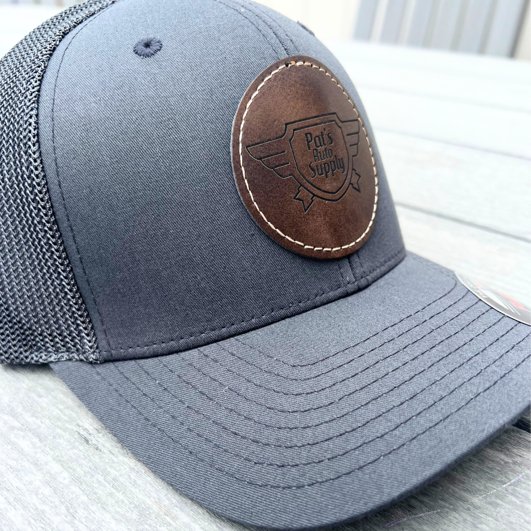 Custom Engraved Leather Hat