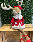 Plush Sitting Reindeer