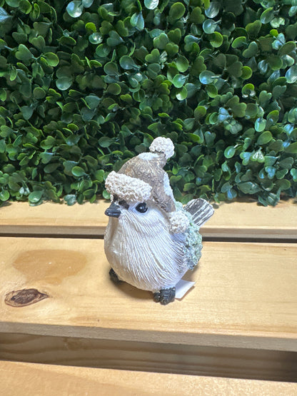 Winter Chickadee Figurines