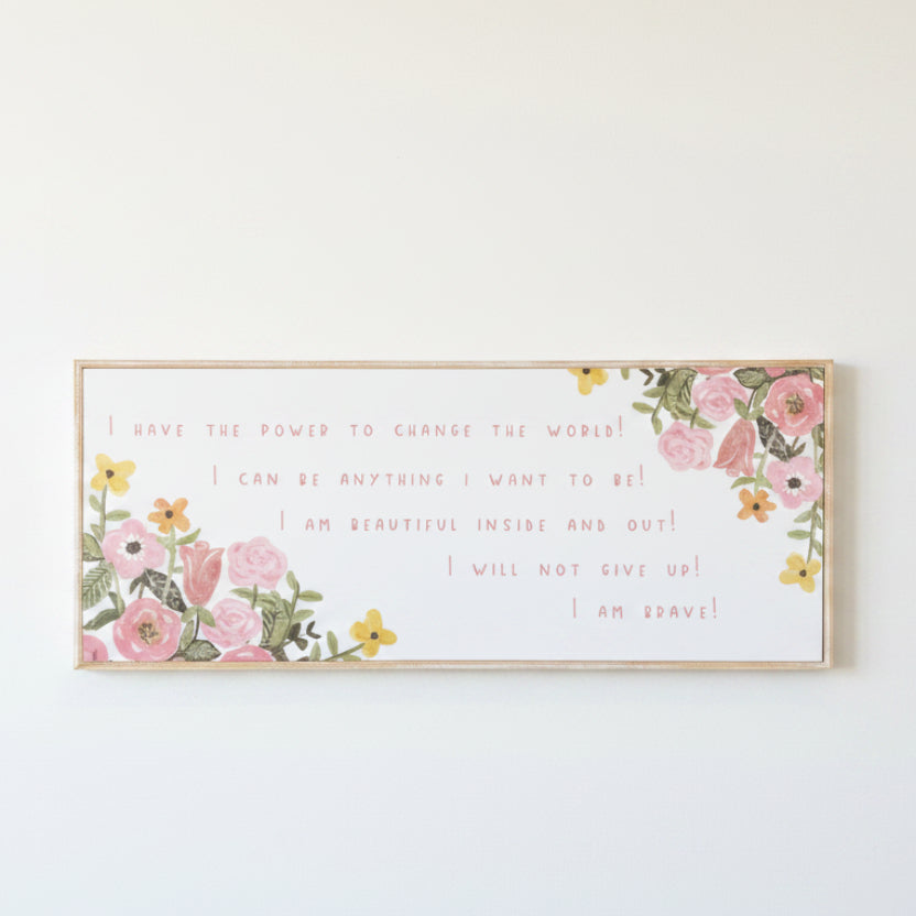 I Have The Power Wood Framed Wall Art