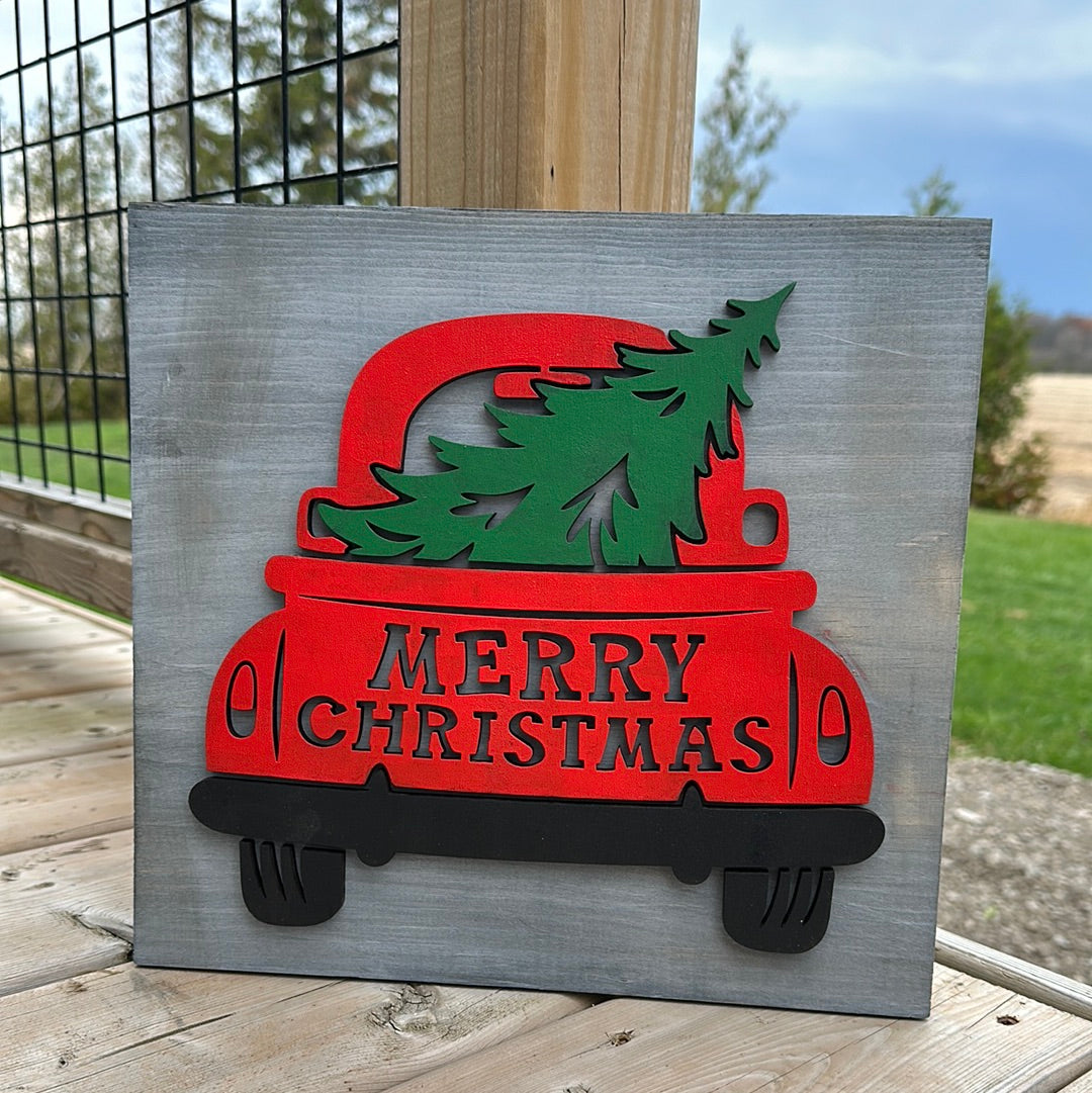 Christmas 3D Wooden Signs